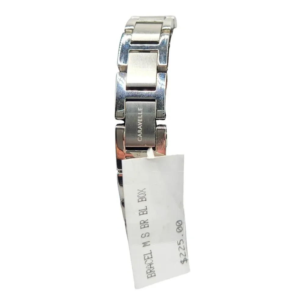 Caravelle by Bulova Mens Stainless Steel Link Bracelet - NWT
